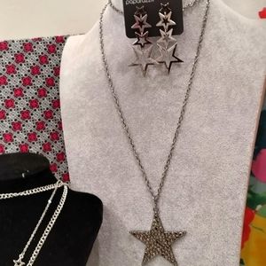 Matching earrings with necklace